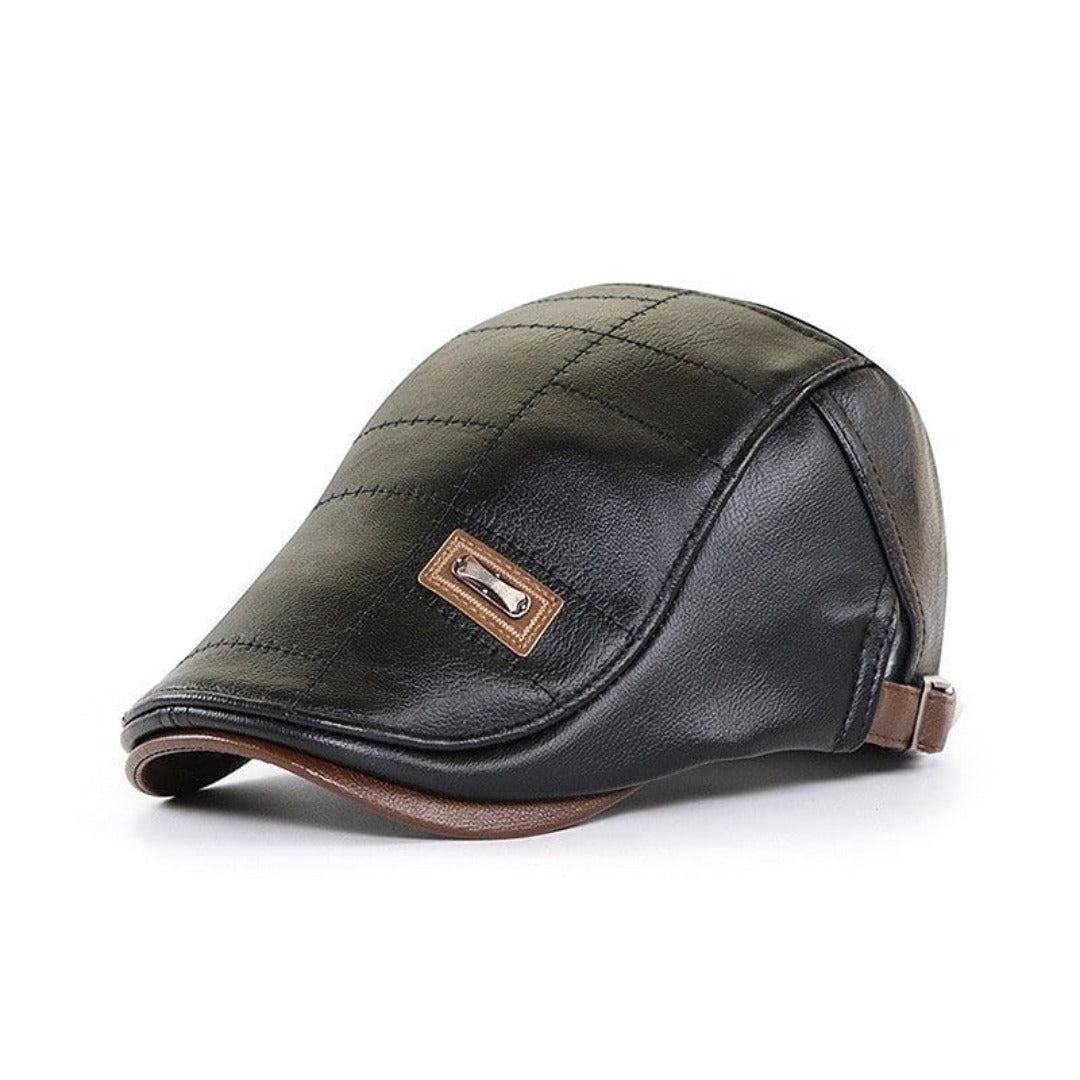 EasyCap - Men's Leather Hat (1 + 1 FREE)