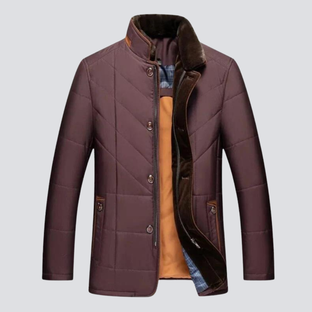 Frank - Men's Winter Jacket with High-Style Collar