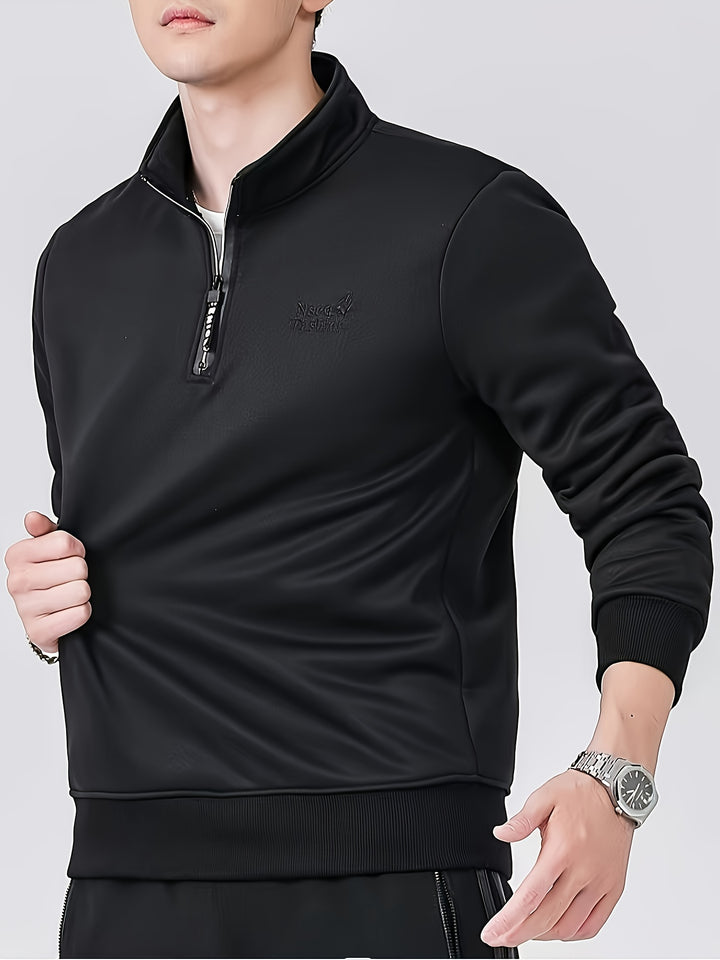 Jerry - Fleece-Lined Quarter-Zip Sweatshirt