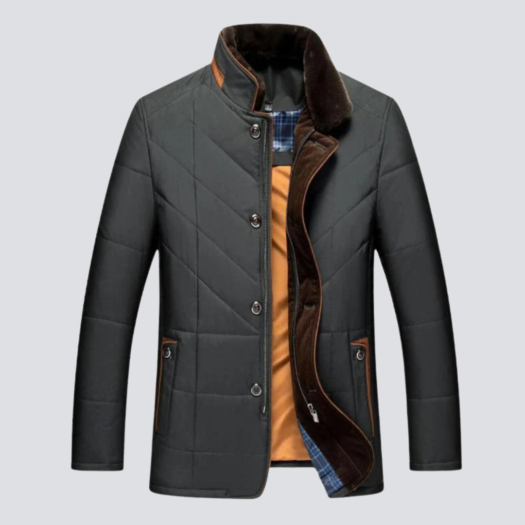 Frank - Men's Winter Jacket with High-Style Collar