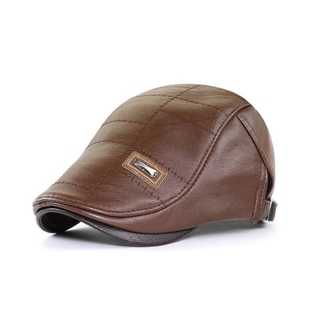 EasyCap - Men's Leather Hat (1 + 1 FREE)