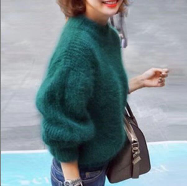 Emilie - Loose Knitted Wool Sweater