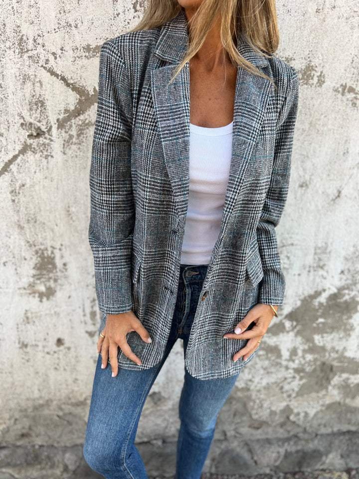 Danaya - Stylish Women's Winter Plaid Blazer