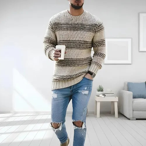 Darien - Striped Wool Sweater