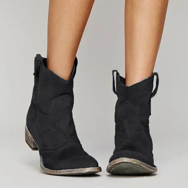 Destiny – Vintage Cowboy Ankle Boots