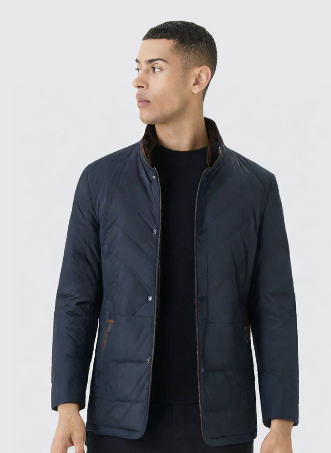 Frank - Men's Winter Jacket with High-Style Collar