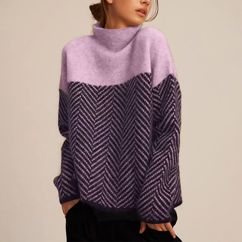 Arla - Trendy Sweater with Turtleneck