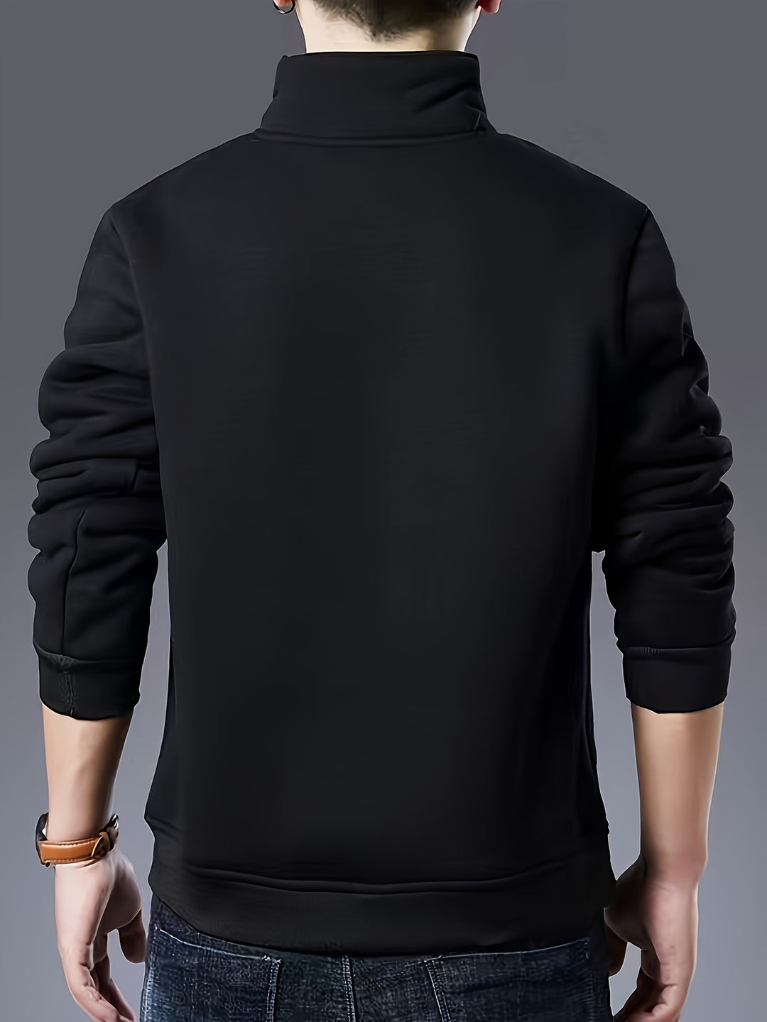 Jerry - Fleece-Lined Quarter-Zip Sweatshirt