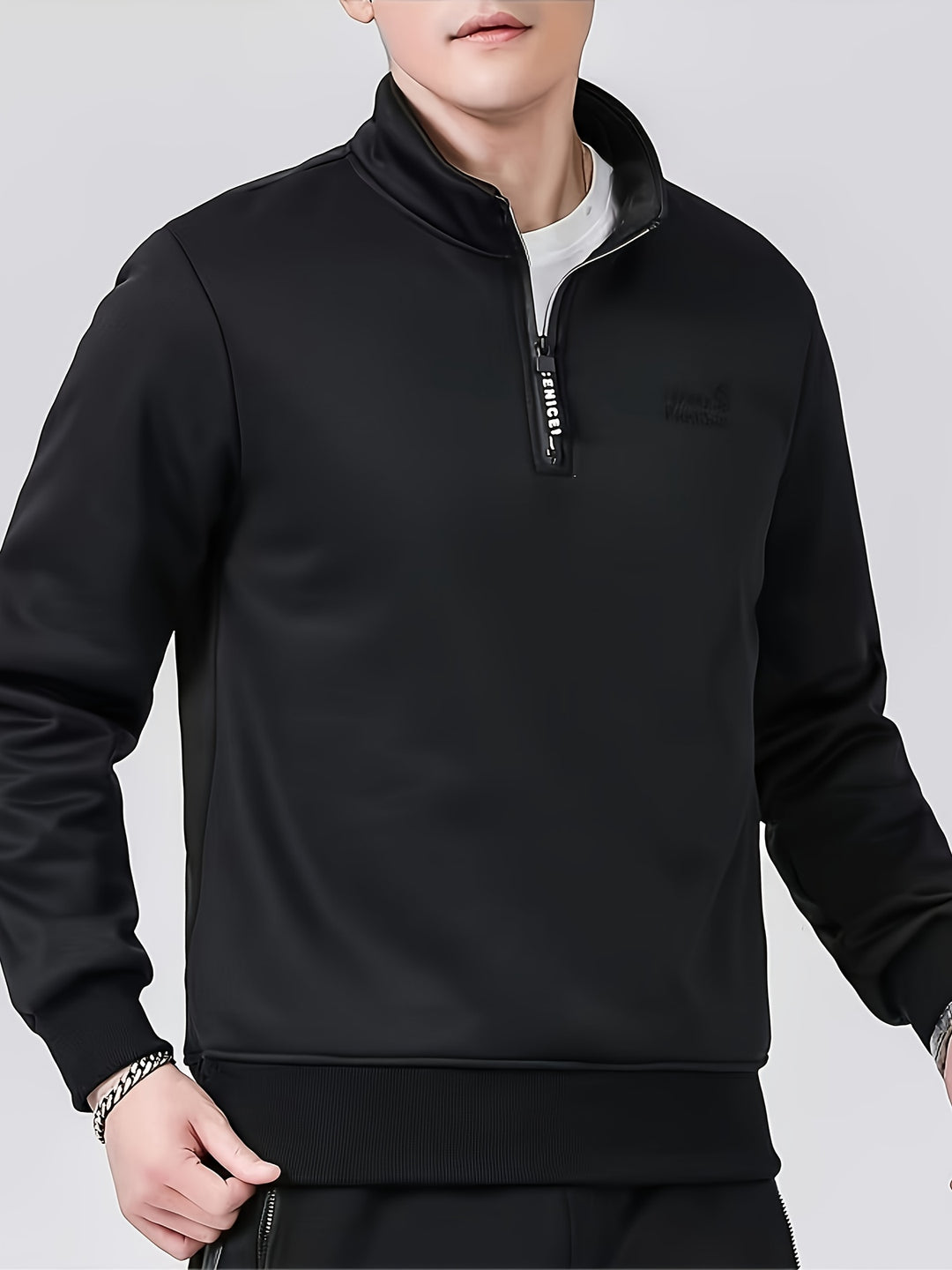 Jerry - Fleece-Lined Quarter-Zip Sweatshirt