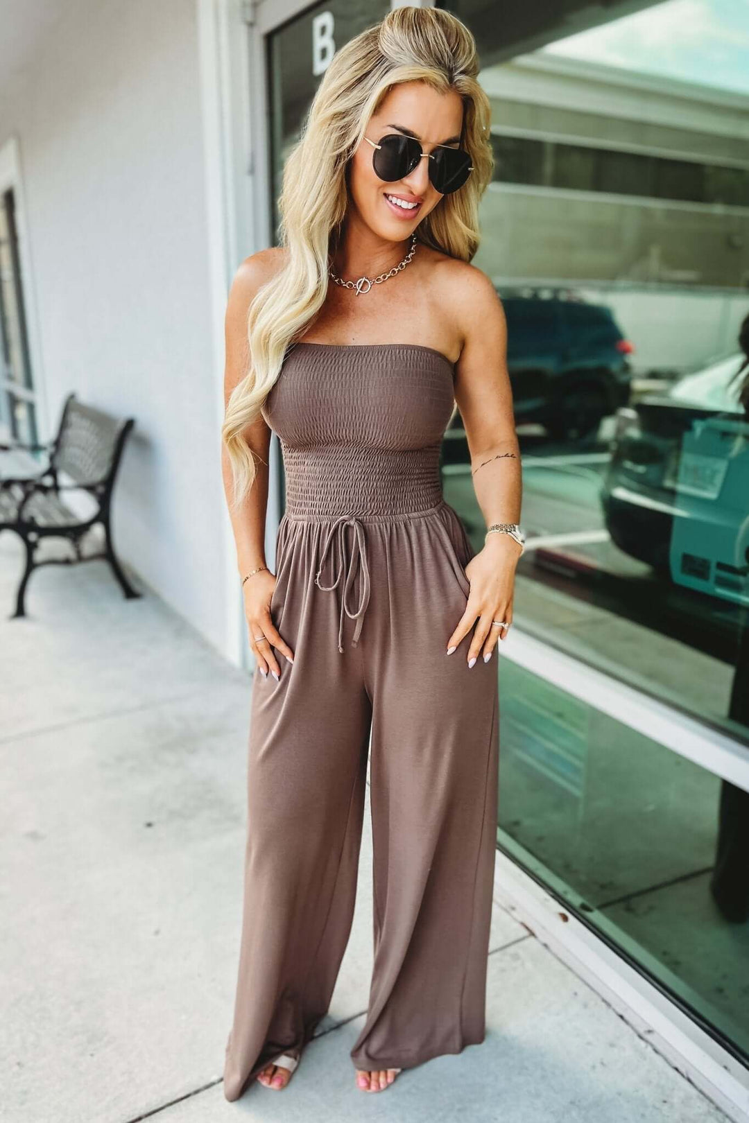 Jasmin – Trendy Off-Shoulder Jumpsuit